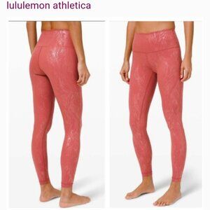 Lululemon Wunder Under High-Rise Tight 28" *Shine Size 8